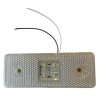 Lampa LED obrysowa z odblaskiem - biała