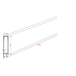 Panel - H100 górny - L3350...