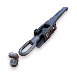 Zamek spinacz burty z zaczepem