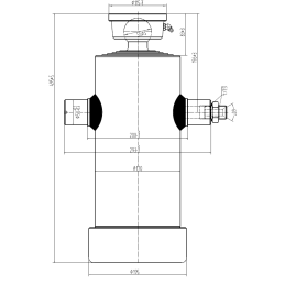 Siłownik 18 ton wysuw 1500 mm