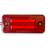Lampa LED obrysowa z odblaskiem - czerwona