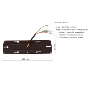 Lampa tylna - prawa - LED 12/24V
