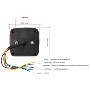 Lampa tylna LED 12/24V