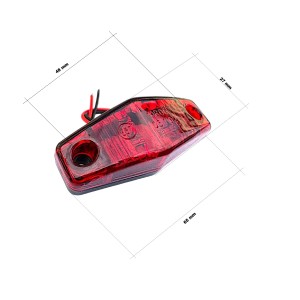 Lampa LED obrysowa - czerwona