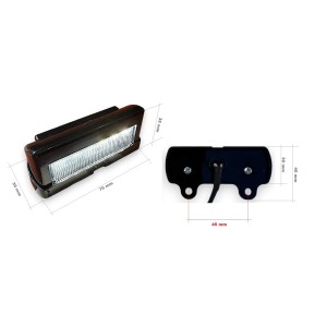 Lampa oświetlenia tablicy rejestracyjnej