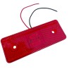 Lampa LED obrysowa z odblaskiem - czerwona