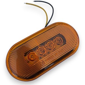 Lampa LED obrysowa z odblaskiem - pomarańczowa