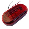 Lampa LED obrysowa z odblaskiem - czerwona