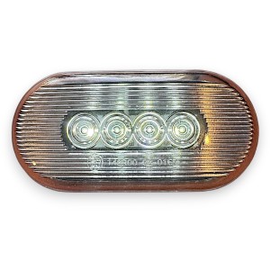 Lampa LED obrysowa z odblaskiem - biała
