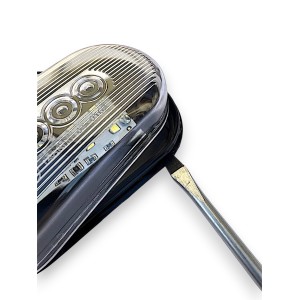 Lampa LED obrysowa z odblaskiem - biała